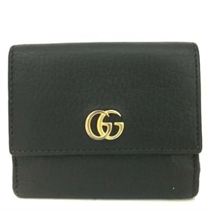 GUCCI GG GG Marmont Leather Trifold Wallet /8M0407